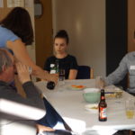 Wine and chats at table 2